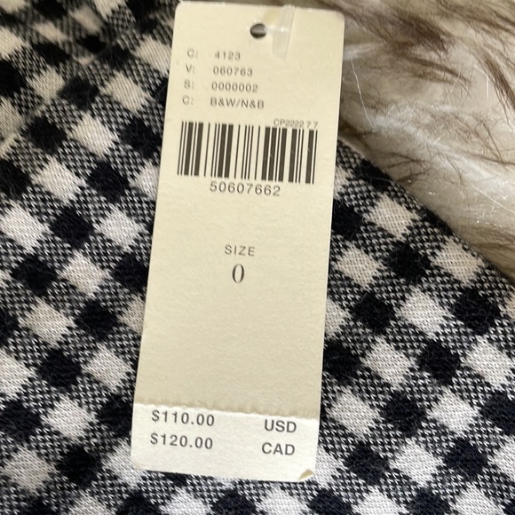 Anthropologie size 0 stretch gingham pants - Picture 4 of 4